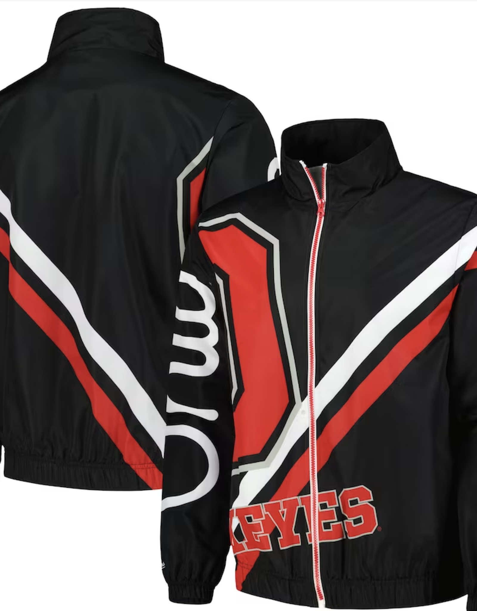 Mitchell & Ness Ohio State Buckeyes Men's Exploded Logo Warm Up Jacket