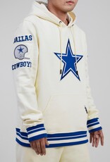 Pro Standard Dallas Cowboys Men's Retro Classic Fleece Pullover Hoodie - Eggshell