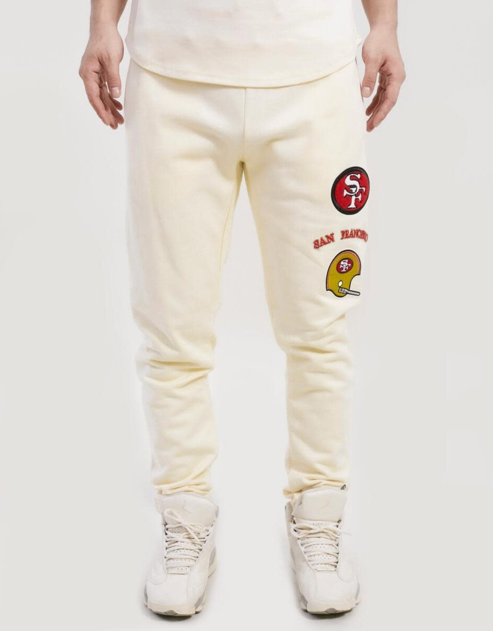 Pro Standard San Francisco 49ers Men's Retro Classic Jogger - Eggshell