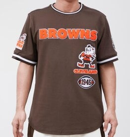 Pro Standard Cleveland Browns Men's Classic Retro Striped Short Sleeve Tee - Brown