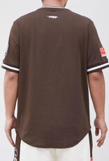 Pro Standard Cleveland Browns Men's Classic Retro Striped Short Sleeve Tee - Brown