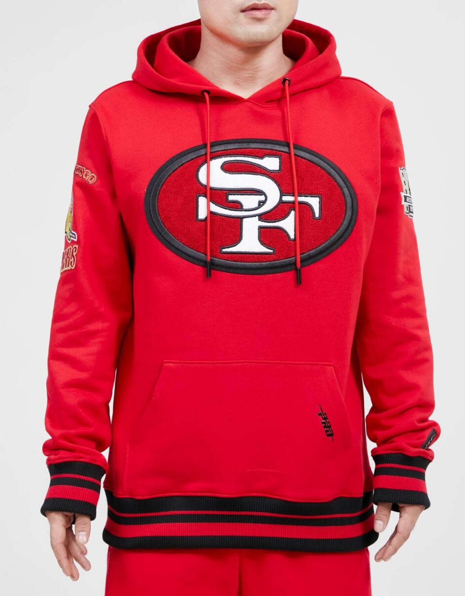 Pro Standard San Francisco 49ers Men's Retro Classic Fleece Pullover Hoodie - Red