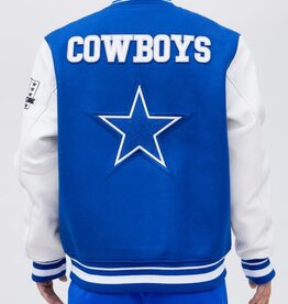 Pro Standard Dallas Cowboys Men's Classic Retro Wool Varsity Jacket - Blue