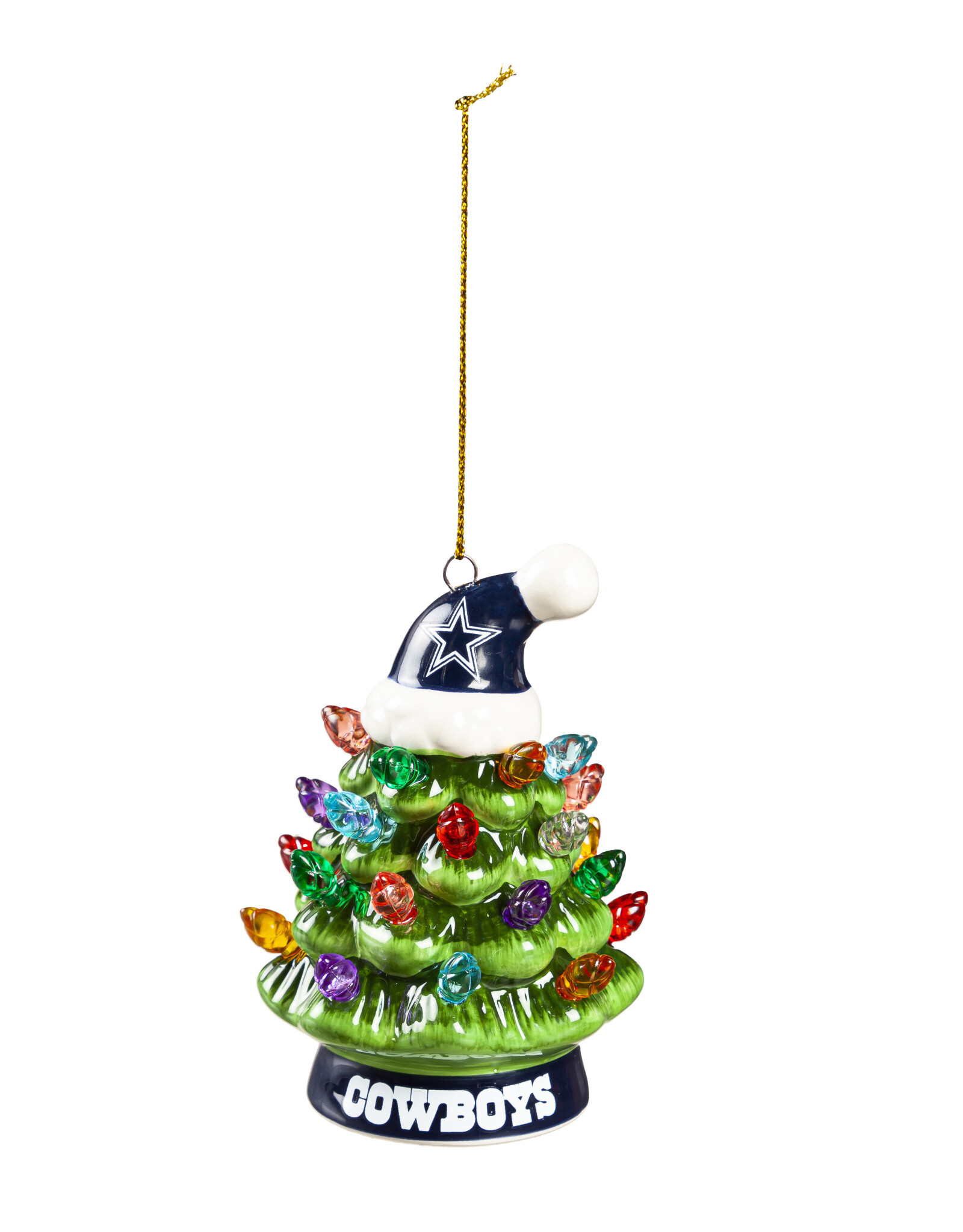 EVERGREEN Dallas Cowboys 4" Lighted LED Ceramic Tree Ornament