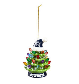 EVERGREEN Dallas Cowboys 4" Lighted LED Ceramic Tree Ornament
