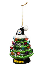 EVERGREEN Pittsburgh Steelers 4" Lighted LED Ceramic Tree Ornament
