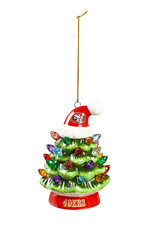EVERGREEN San Francisco 49ers 4" Lighted LED Ceramic Tree Ornament