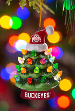 EVERGREEN Ohio State Buckeyes 4" Lighted LED Ceramic Tree Ornament