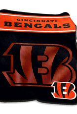 Logo Brands Cincinnati Bengals 60x80 Raschel Plush Digitized Blanket