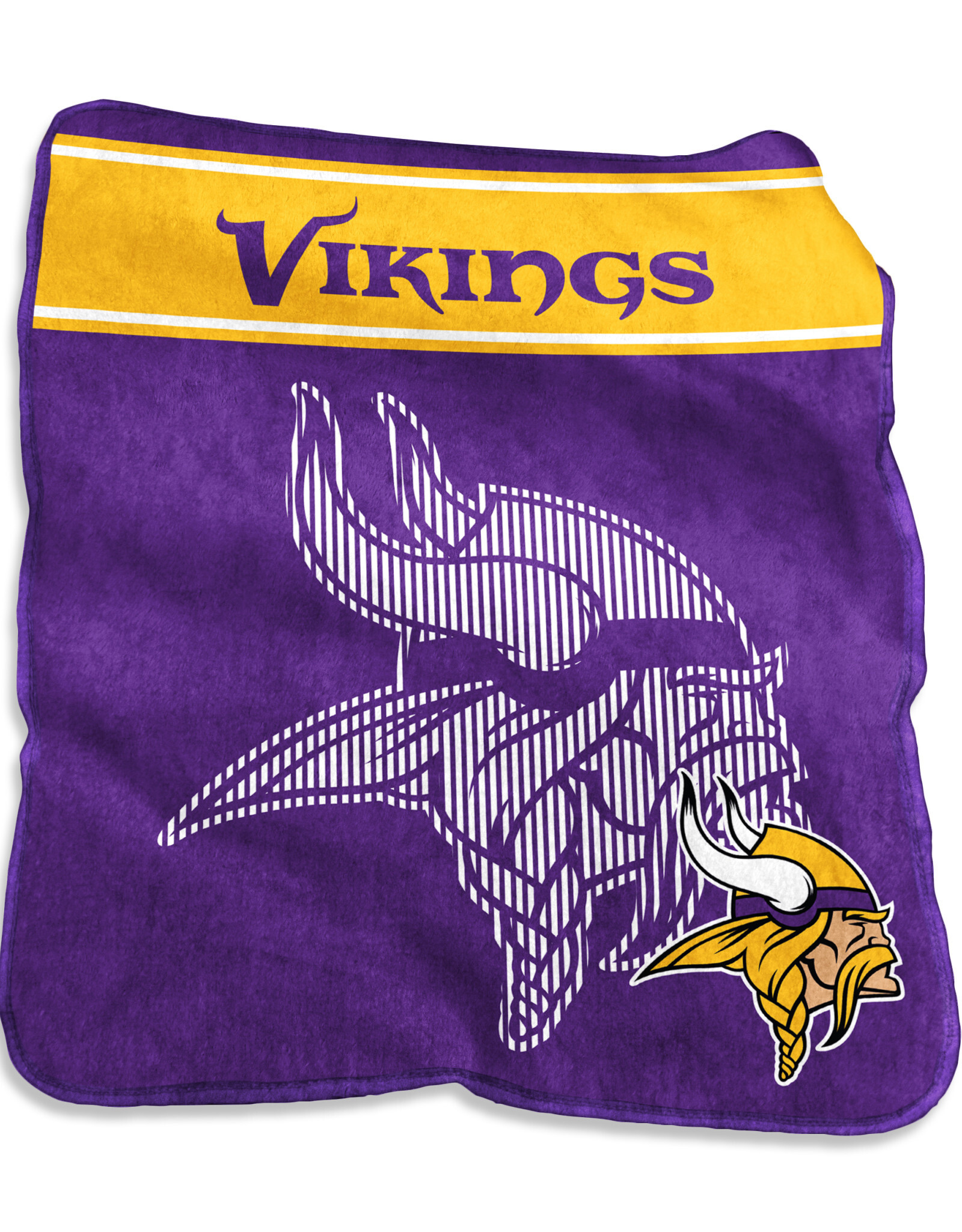 Logo Brands Minnesota Vikings 60x80 Raschel Plush Digitized Blanket