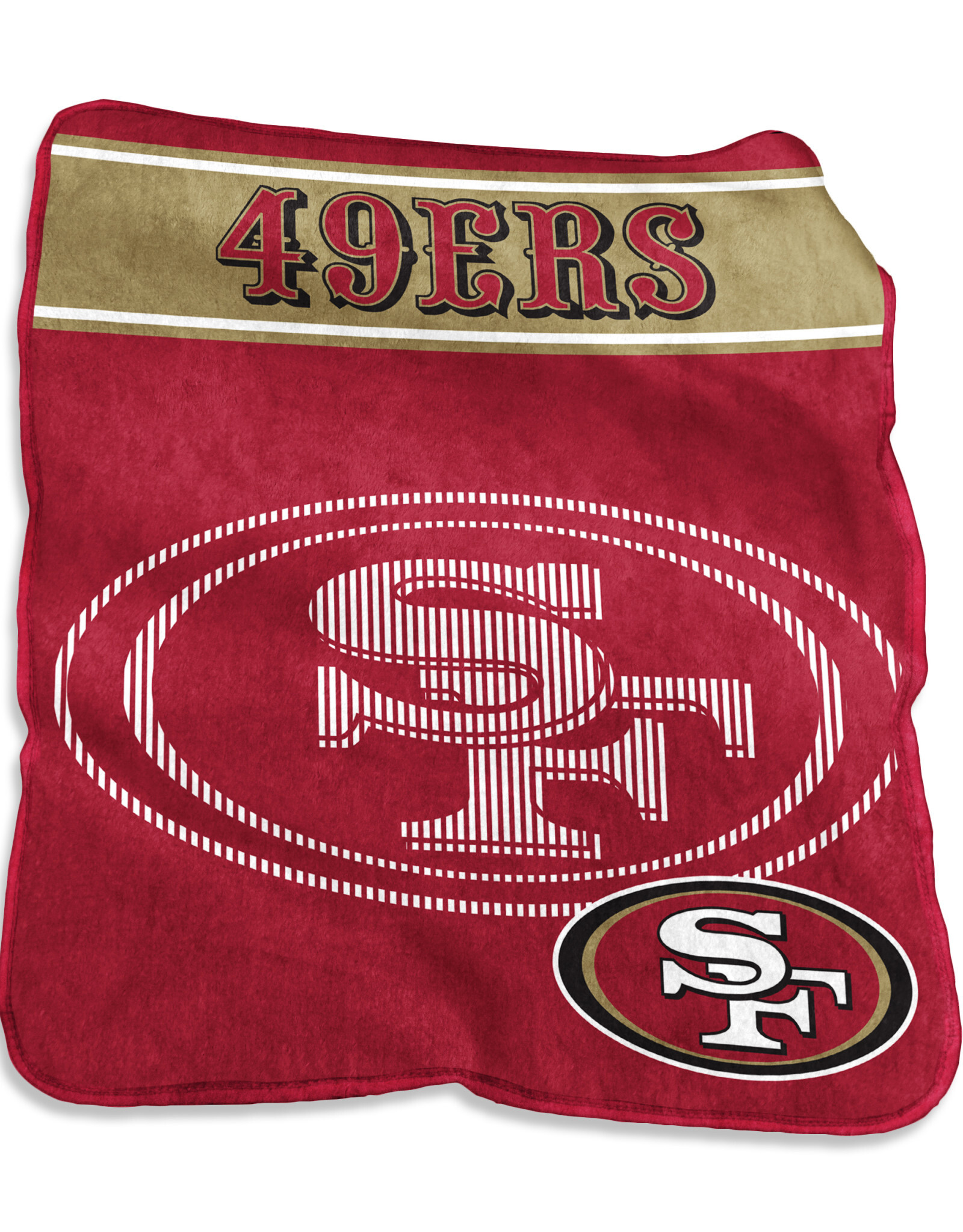 Logo Brands San Francisco 49ers 60x80 Raschel Plush Digitized Blanket