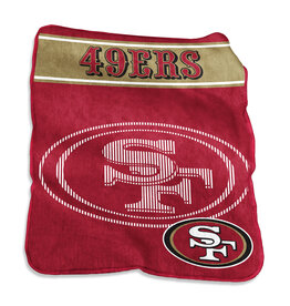 Logo Brands San Francisco 49ers 60x80 Raschel Plush Digitized Blanket