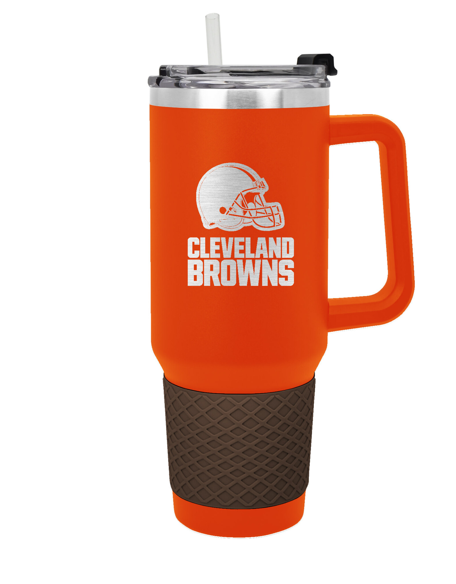Great American Products Cleveland Browns 40oz Stealth Travel Tumbler - Orange