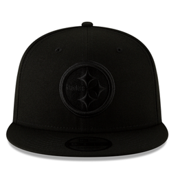 New Era Pittsburgh Steelers New Era Triple Black Logo Snapback Cap