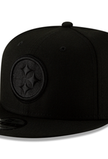 New Era Pittsburgh Steelers New Era Triple Black Logo Snapback Cap