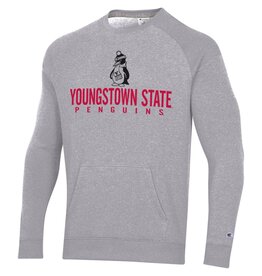 Champion Youngstown State Penguins Men's Triumph 2-Tone Penguin Fleece Crew / FINAL SALE