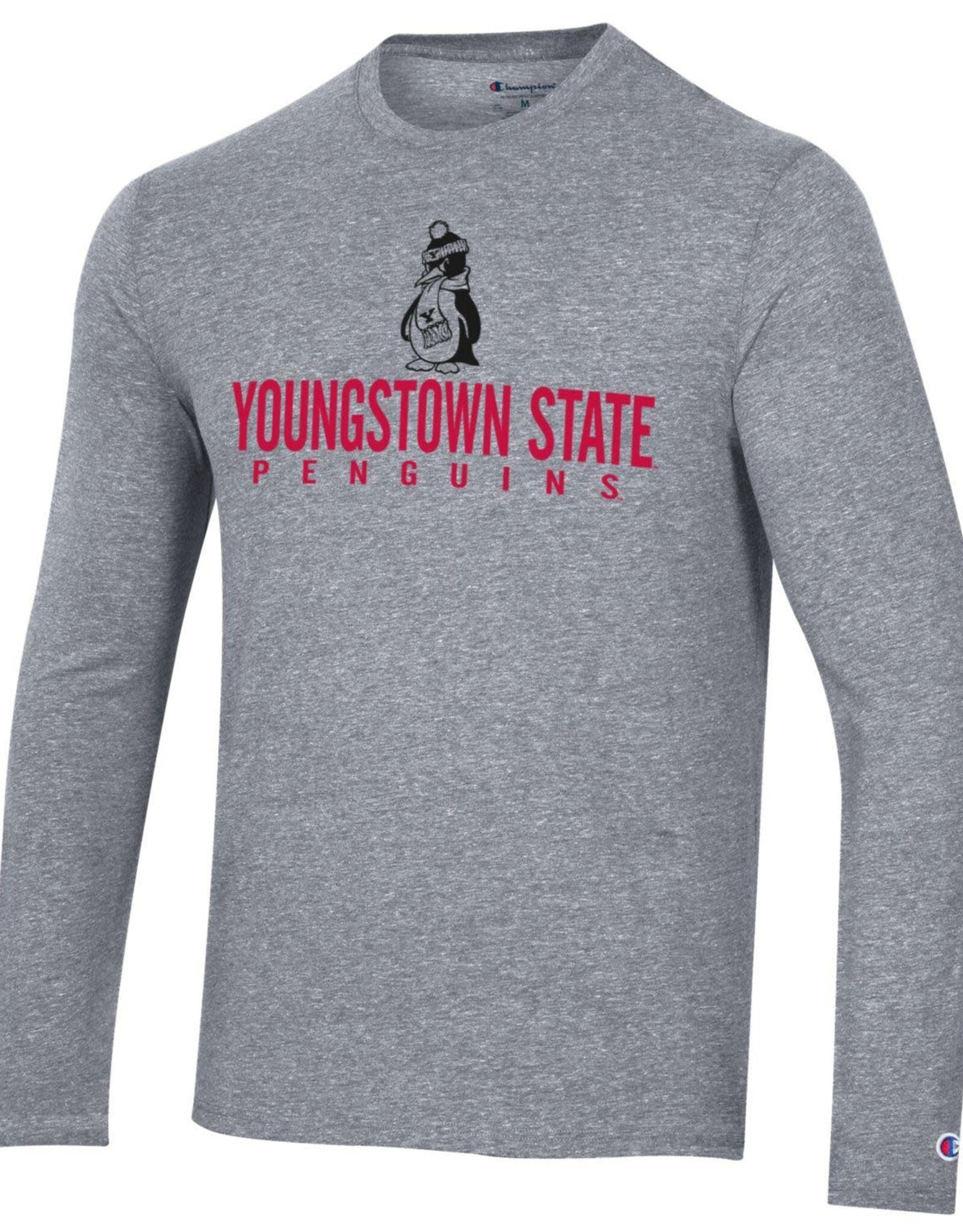 Champion Youngstown State Penguins Men's Triumph 2-Tone Penguin Long Sleeve Tee