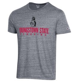 Champion Youngstown State Penguins Men's Tri-Blend 2-Tone Penguin Short Sleeve Tee