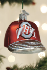 OLD WORLD CHRISTMAS Ohio State Buckeyes Baseball Cap Ornament