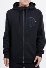 Pro Standard Pittsburgh Steelers Men's Triple Black Front Zip Hoodie