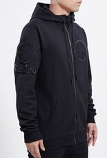 Pro Standard Pittsburgh Steelers Men's Triple Black Front Zip Hoodie