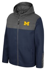 Colosseum Michigan Wolverines Men's Storm Was Coming Front Zip Hooded Jacket / FINAL SALE