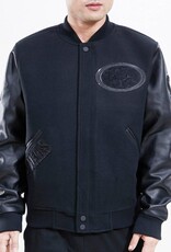 Pro Standard San Francisco Men's 49ers Triple Black Varsity Jacket
