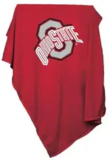 Logo Brands Ohio State Buckeyes 54"x84" Sweatshirt Throw