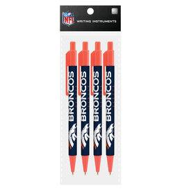 Mojo Licensing Denver Broncos 4-Pack Pens