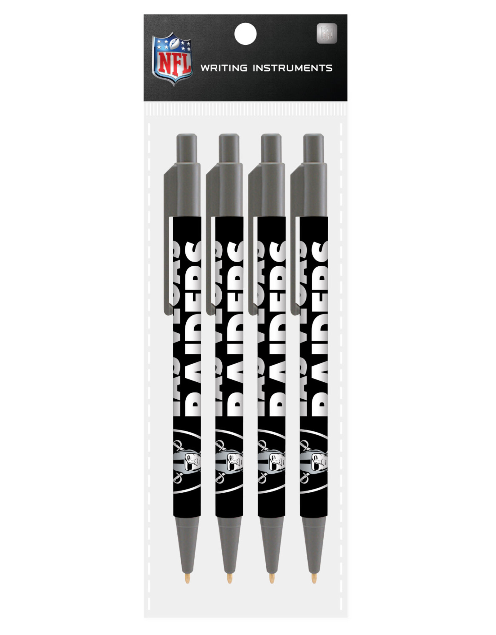 Mojo Licensing Las Vegas Raiders 4-Pack Pens