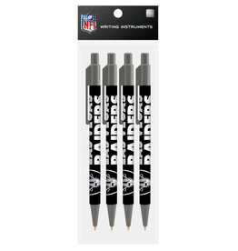 Mojo Licensing Las Vegas Raiders 4-Pack Pens