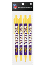 Mojo Licensing Minnesota Vikings 4-Pack Pens