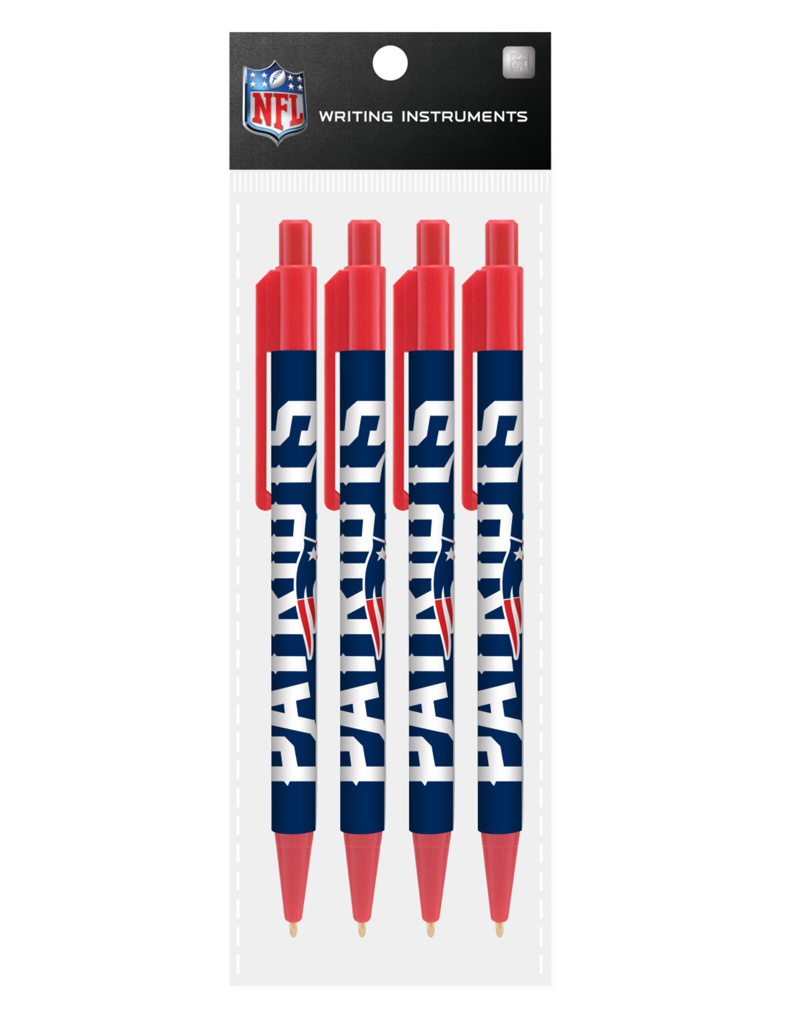 Mojo Licensing New England Patriots 4-Pack Pens