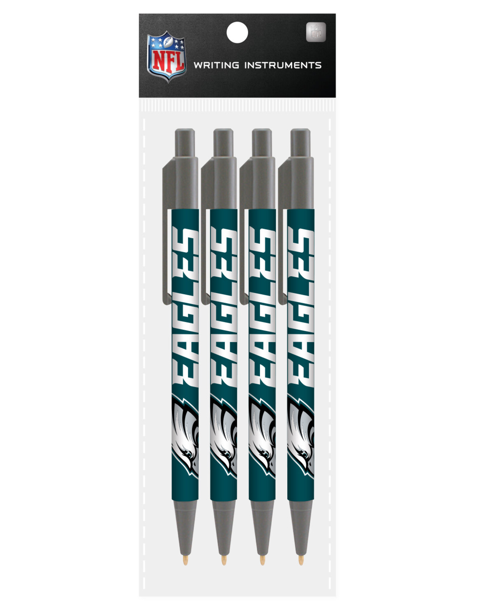 Mojo Licensing Philadelphia Eagles 4-Pack Pens