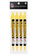 Mojo Licensing Pittsburgh Steelers 4-Pack Pens