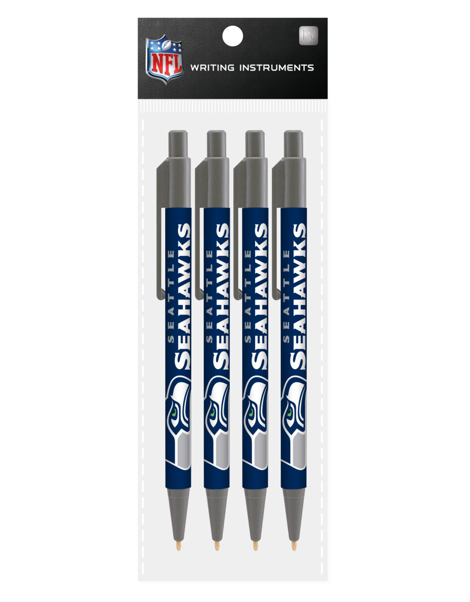 Mojo Licensing Seattle Seahawks 4-Pack Pens