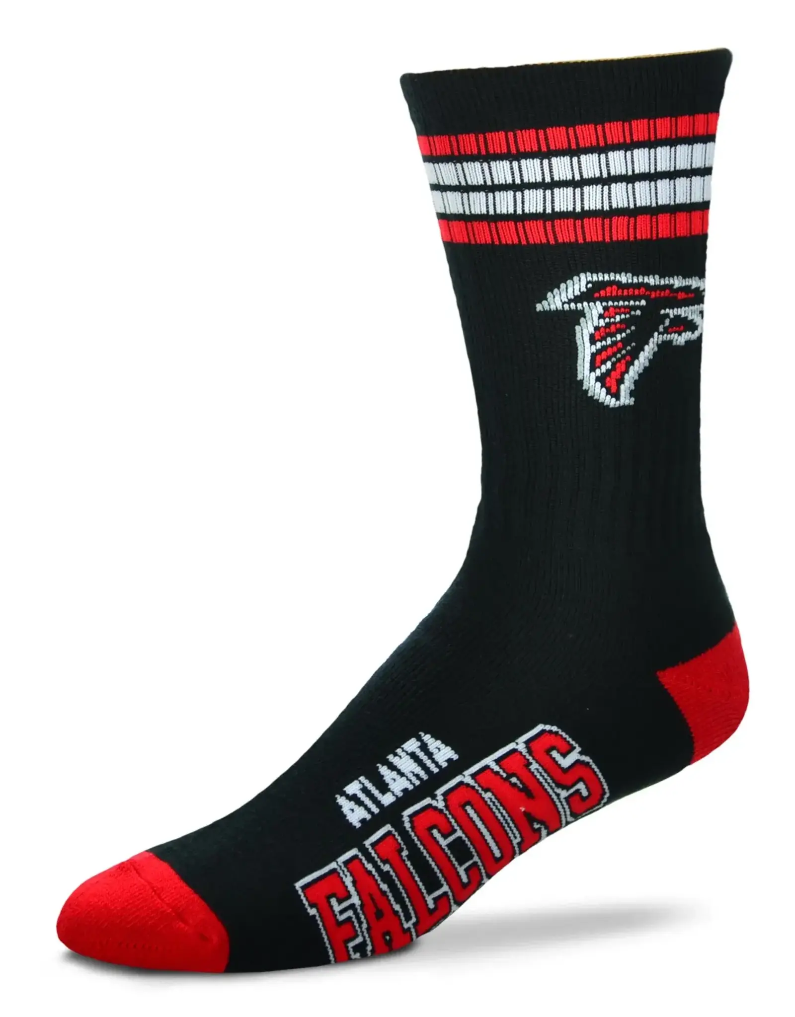 For Bare Feet Atlanta Falcons Men's Deuce Crew Socks