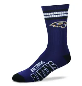 For Bare Feet Baltimore Ravens Youth Deuce Socks