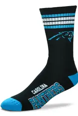 For Bare Feet Carolina Panthers Men's Deuce Crew Socks