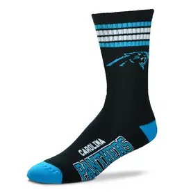 For Bare Feet Carolina Panthers Men's Deuce Crew Socks