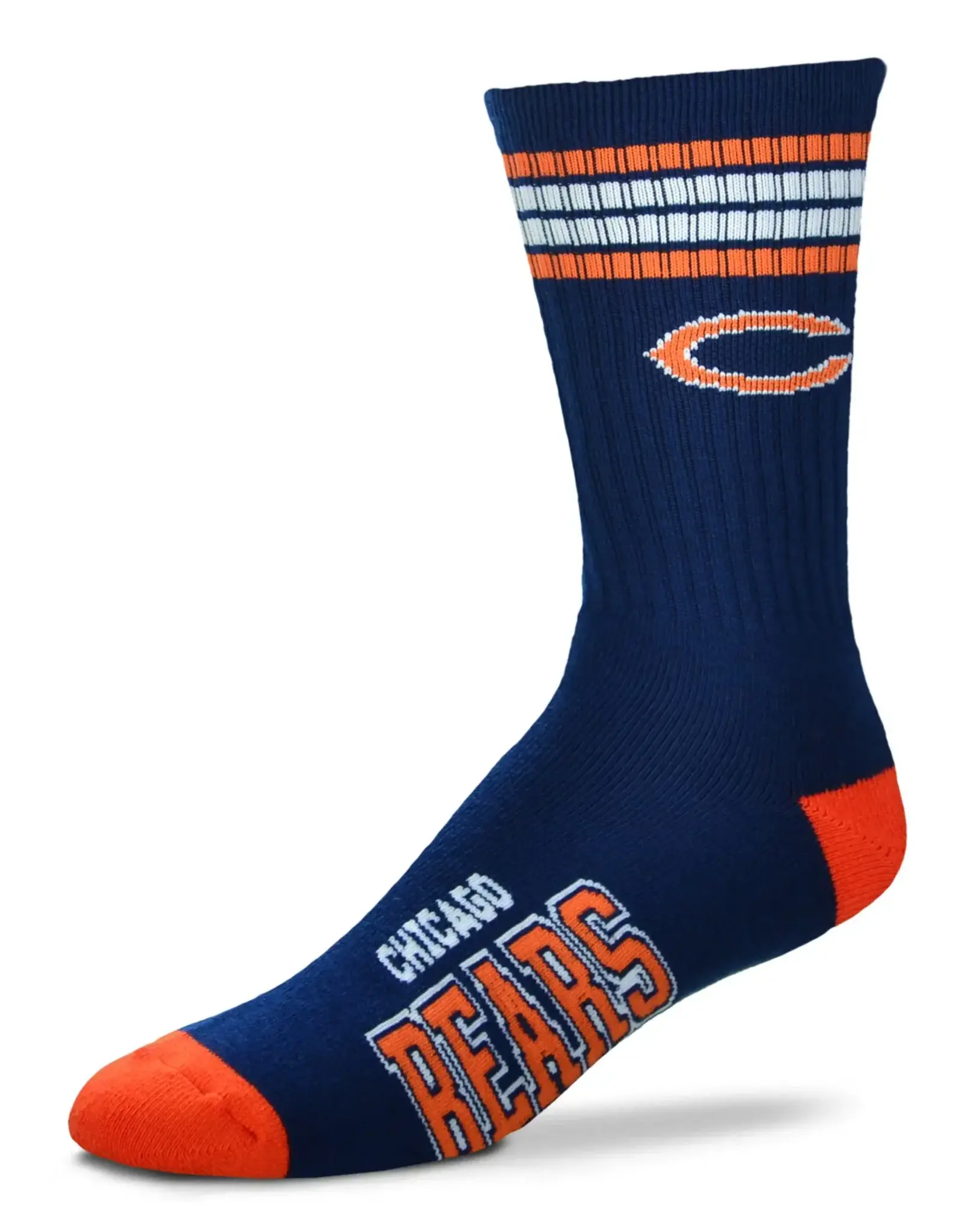 For Bare Feet Chicago Bears Men's Deuce Crew Socks