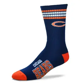 For Bare Feet Chicago Bears Youth Deuce Socks