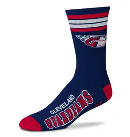 For Bare Feet Cleveland Guardians Men's Deuce Crew Socks