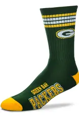 For Bare Feet Green Bay Packers Men's Deuce Crew Socks