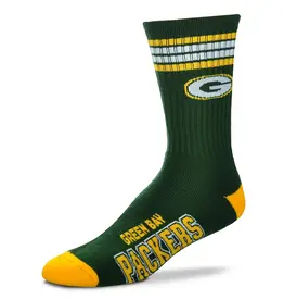 For Bare Feet Green Bay Packers Men's Deuce Crew Socks