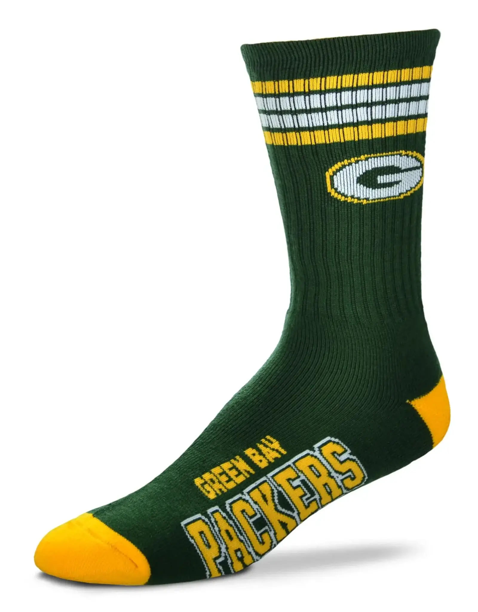 For Bare Feet Green Bay Packers Youth Deuce Socks