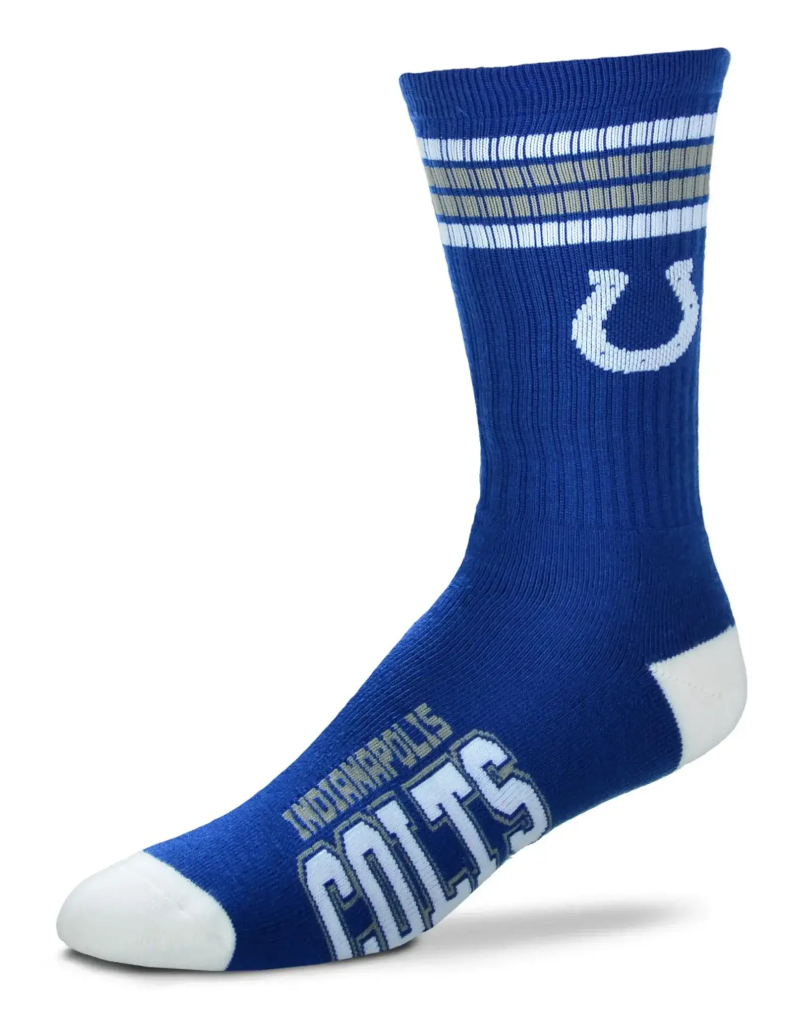 For Bare Feet Indianapolis Colts Men's Deuce Crew Socks