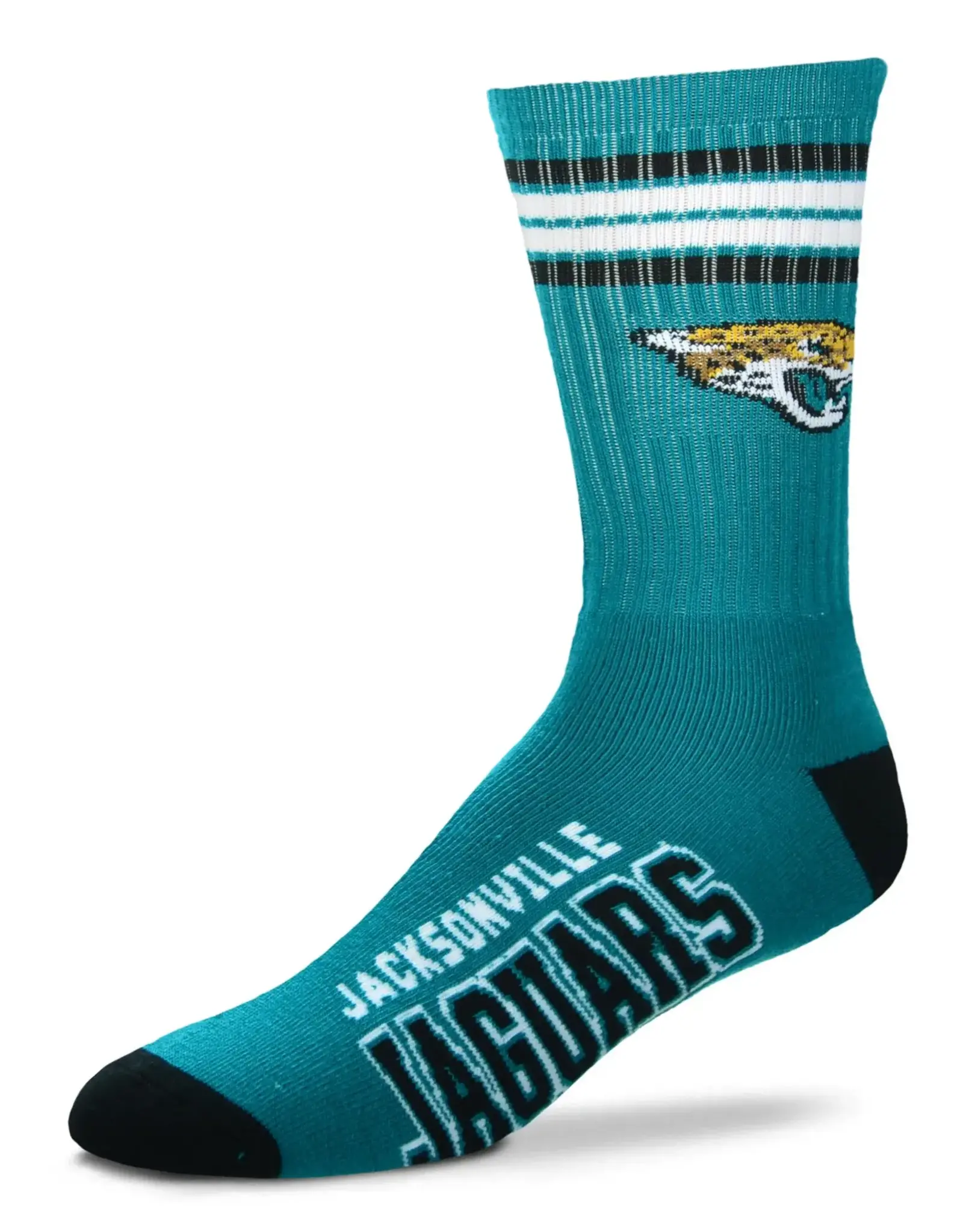 For Bare Feet Jacksonville Jaguars Men's Deuce Crew Socks