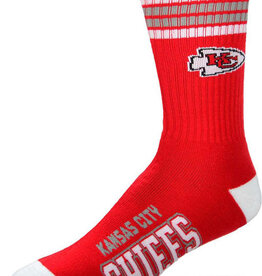 For Bare Feet Kansas City Chiefs Men's Deuce Crew Socks