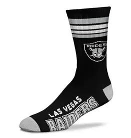 For Bare Feet Las Vegas Raiders Men's Deuce Crew Socks